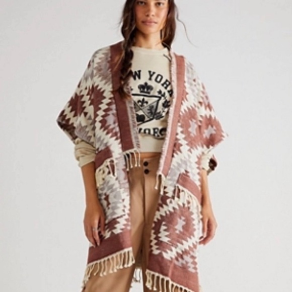 Free People Mystic Geoblanket Poncho